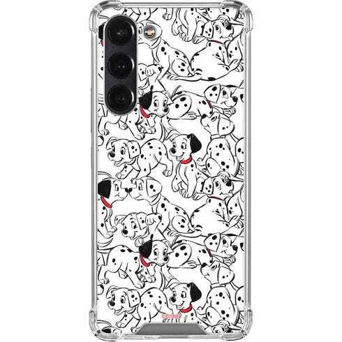 Disney 101 Dalmatians Pattern Galaxy S24 FE Clear Case